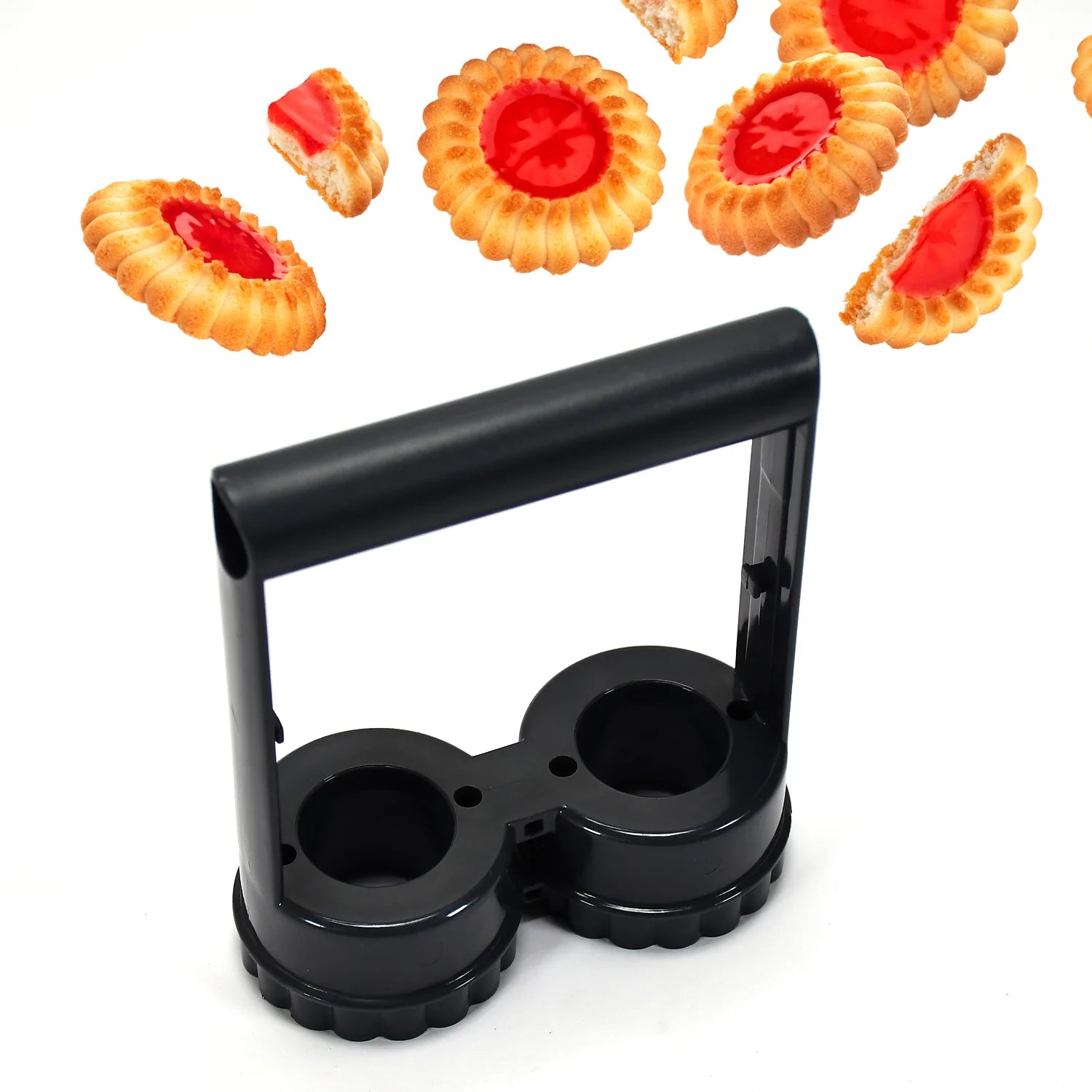 5204 Plastic Handle Fancy Scalloped Edge Shape Cookie Cutter Biscuit Mould Cake Decoration Tools DeoDap 5204 Plastic Handle Fancy Scalloped Edge Shape Cookie Cutter Biscuit Mould Cake Decoration Tools DeoDap